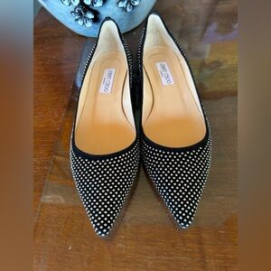 Jimmy Choo EU 40 Studded Flats New